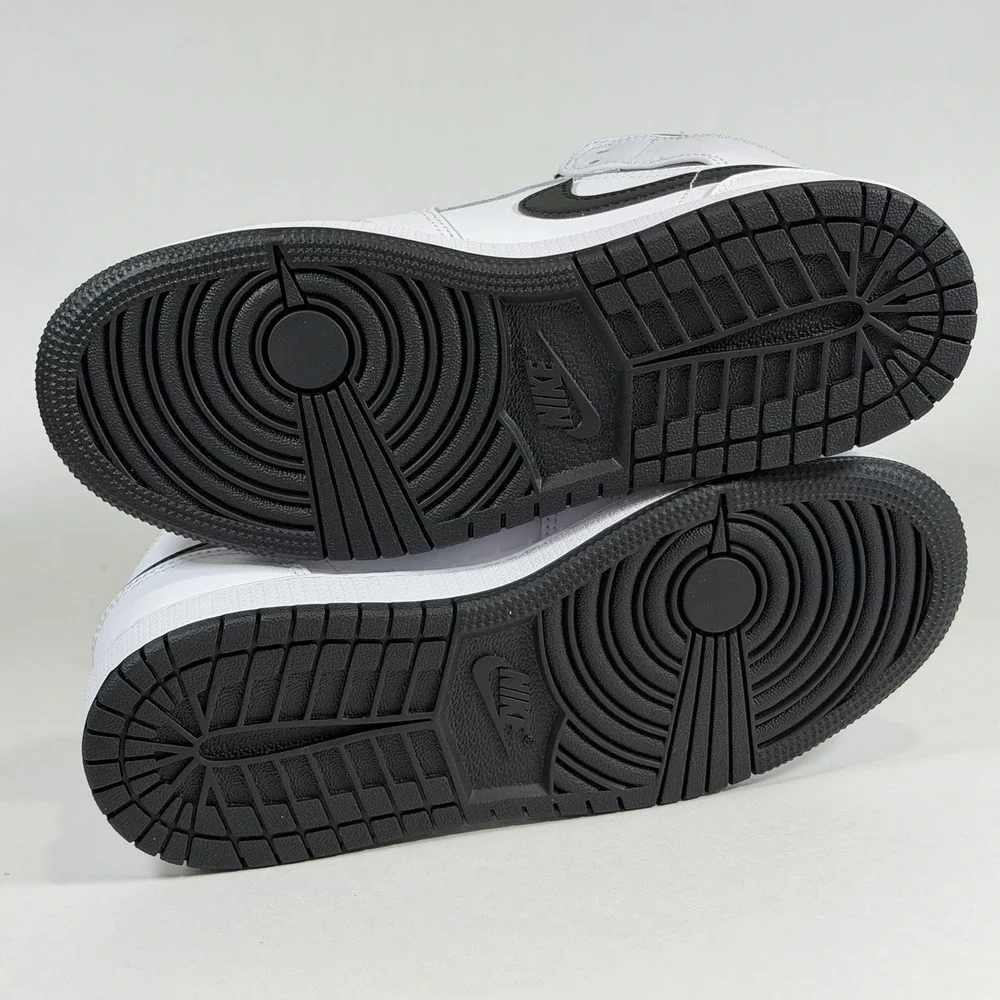 Nike Size-5 Y Kids Air Jordan 1 Mid GS Retro‎ Reverse Panda White Black